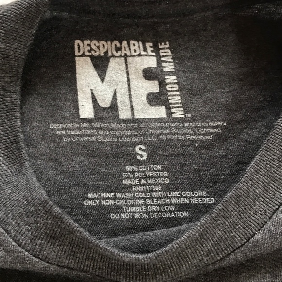 Dark Gray Despicable Me Awesome Minion T Shirt Tee Small Womens Mens Unisex - Picture 2 of 3